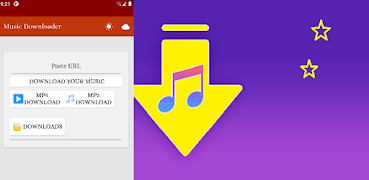 برنامه‌نما Music Downloader عکس از صفحه