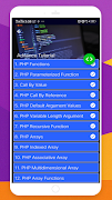Learn PHP Pro : Offline Tutori تصوير الشاشة 7