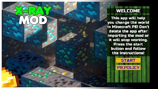 Xray Mod for Minecraft PE Plakat