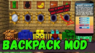 Backpack Mod For Minecraft PE পোস্টার