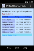 BAHRAIN Currency Exchange Rate 截圖 1