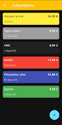 برنامه‌نما Subscriptions Manager Tracker عکس از صفحه