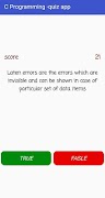 3 Schermata C Programming - Quiz App