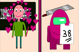 Baldi's Basics In Among Mod 2021 screenshot 1