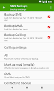 SMS Backup+ স্ক্রিনশট 1