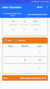 برنامه‌نما Date Calculator عکس از صفحه