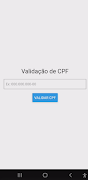 Validador de CPF تصوير الشاشة 2