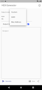 برنامه‌نما HEX Generator عکس از صفحه