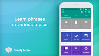 Simply Learn Languages Phrases screenshot 1