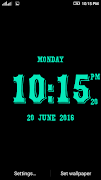 3D Digital Clock LWP اسکرین شاٹ 4