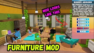 برنامه‌نما Furniture Mod For Minecraft PE عکس از صفحه