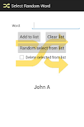 برنامه‌نما Random Word Selector عکس از صفحه