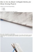 برنامه‌نما How to Hand Sew Basic Stitches عکس از صفحه