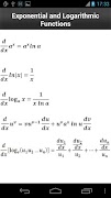 برنامه‌نما Calculus Formulas عکس از صفحه