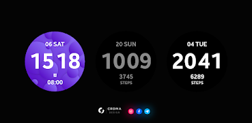 برنامه‌نما Abstract Wear OS عکس از صفحه