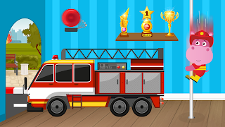 Kids Firefighter Truck Games poster