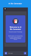 AI Bio Generator постер
