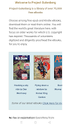 Gutenberg ebook app screenshot 5