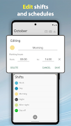 Simple Shift - work schedule اسکرین شاٹ 2