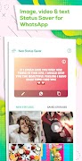 Status Saver - video, text & image Status Saver اسکرین شاٹ 1