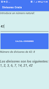 1 Schermata Calculadora Divisores