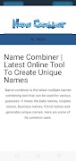Name Combiner syot layar 2