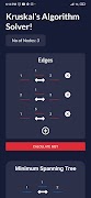 Kruskal's Algorithm Solver स्क्रीनशॉट 1