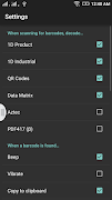 برنامه‌نما Bar Code Reader عکس از صفحه