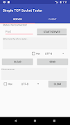 برنامه‌نما Simple TCP Socket Tester عکس از صفحه