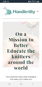 Hand Knitty الملصق