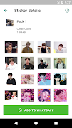 7 Schermata Stickers KPOP - KoreanPop