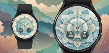 برنامه‌نما Zen Flow Mandala Watch Face عکس از صفحه