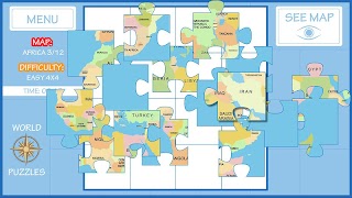 World Map Puzzle screenshot 7