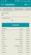 Running calculator screenshot 1