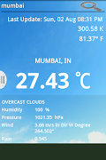 Simple Current Weather captura de pantalla 1