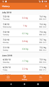Weight Tracker captura de pantalla 1