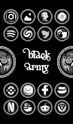 Black Army Diamond - Icon Pack ポスター