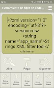 String XML Инструмент фильтра скриншот 1