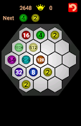 Master 2048 Hexagon скриншот 2