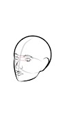 2 Schermata Draw face tutorial step by