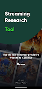 Streaming Research Tool ポスター