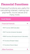 MS Excel Learning App اسکرین شاٹ 3