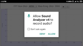 Sound Spectrum Analyzer captura de pantalla 5