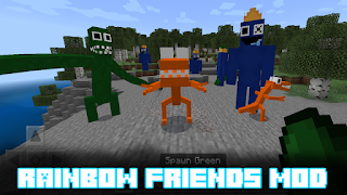 Rainbow Friends Mod Minecraft captura de pantalla 3