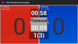 TKD Scoring Wi-Fi Display poster