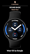 برنامه‌نما Round Basic Watch Face عکس از صفحه