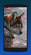 برنامهنما Gray Wolf Wallpapers HD عکس از صفحه