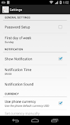 برنامه‌نما Bills Reminder عکس از صفحه