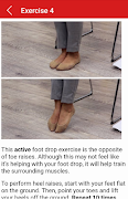 پوستر Foot Drop Exercises