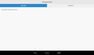 برنامه‌نما Universal Card عکس از صفحه
